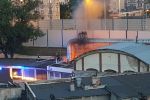 Pożar przy stacji kolejowej na ulicy Grabiszyńskiej [ZDJĘCIA], Rafał Rypin