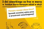 Wrocław: trzy biura coworkingowe bezpłatnie udostępnią miejsca pracy, 