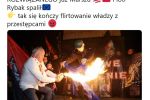 Spalenie flagi UE na wrocławskim marszu to fake news? Zdjęcie udostępniają aktywiści, politycy i media, twitter.com/Joanna Augustynowska