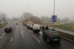 Karambol na wyjeździe z Wrocławia. Zderzyło się siedem aut [ZDJĘCIA], ad