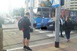 Zderzenie tramwaju z samochodem w centrum, PH