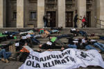 PRIMA APRILIS: Strajk klimatyczny odwołany. Aktywiści, zamiast leżeć na ulicy, pójdą posprzątać las, archiwum