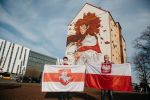 Flash Mob Mural. Akcja poparcia dla Związku Polaków na Białorusi, @BuubbaaA