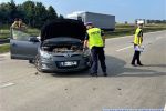 Wypadek na Autostradzie A4. Dwie osoby ranne [ZDJĘCIA], KMP we Wrocławiu
