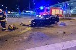 Wypadek pod fabryką LG pod Wrocławiem. BMW i mercedes zniszczone po zderzeniu [ZDJĘCIA], OSP Kobierzyce