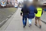 Wrocław: SMS-owy oszust wyłudził 51 tys. zł. Zobacz film z zatrzymania, Policja wrocławska
