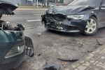 Wrocław: pijany kierowca audi wjechał w trzy samochody [ZDJĘCIA], Zdjęcia dzięki Pomoc Drogowa AUTO-HARD&PIEKARSKI PATROL