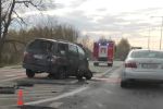 Wypadek na obwodnicy Leśnicy. Po zderzeniu z ciężarówką jedna osoba ranna, Czytelnik