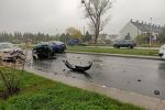 Wypadek na wjeździe do Wrocławia. Droga była zablokowana po czołowym zderzeniu [ZDJĘCIA], Dominik Stachurski