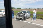 Wypadek trzech aut na autostradzie A4 pod Wrocławiem [ZDJĘCIA], Zdjęcia dzięki Pomoc Drogowa AUTO-HARD&PIEKARSKI PATROL
