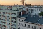 Wrocław: Czarny dym nad miastem. Pożar nowego budynku na Kleczkowie [ZDJĘCIA], Łukasz Kalinikidis