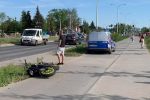 Groźny wypadek na południu Wrocławia. Motocyklista trafił do szpitala, red