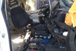 Wrocław: Wypadek na AOW. Kierowca uwięziony w zgniecionym busie po zderzeniu z ciężarówką, OSP KSRG Gniechowice