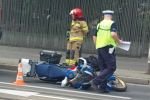 Wrocław: Jadący buspasem motocykl uderzył w busa. Motocyklista jest ranny. są utrudnienia w ruchu, Paweł Ć.