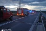 Wschodnia obwodnica Wrocławia była zablokowana po śmiertelnym wypadku [ZDJĘCIA], OSP Święta Katarzyna