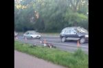 Motocyklistka trafiła do szpitala po wypadku na Ołbinie, Zdjęcia dzięki Pomoc Drogowa AUTO-HARD&PIEKARSKI PATROL