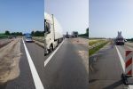 Wrocław: Autostrada A4 znów zablokowana. Tir uderzył bariery, wielka plama oleju [ZDJĘCIA], Tomek Arcisz