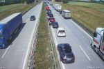 Wypadek na autostradzie A4 pod Wrocławiem. Zderzyły się dwa samochody, WI