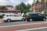 Wrocław: Utrudnienia po wypadku w centrum, k