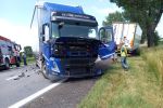 Śmiertelny wypadek na drodze Wrocław - Kudowa. DK8 zablokowana na wiele godzin, OSP Łagiewniki