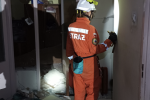 Wybuch butli z gazem w dużym budynku. Eksplozja wyrwała ścianę, OSP Jednostka Ratownictwa Specjalistycznego we Wrocławiu