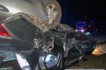 Wrocław: Śmiertelny wypadek na Lotniczej. Honda dachowała na torowisko, fot. policja