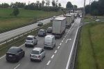 Duży korek na autostradzie A4 pod Wrocławiem po awarii ciężarówki, zdjęcie ilustracyjne