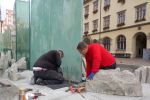 Wrocław: Ruszył remont fontanny Zdrój na Rynku. Popękane szyby zostaną wymienione, ZDiUM