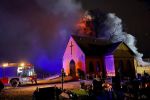 Podczas pożaru w Kiełczowie młody strażak zatruł się dymem, Jakub Jurek