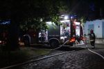 Wrocław: Nocny pożar samochodu na ulicy Bajana, bas