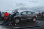 Wypadek na AOW. Rozbite auta blokują przejazd na węźle z drogą S5, Pomoc drogowa AUTO-HARD