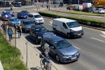 Wypadek trzech aut na placu Grunwaldzkim. Ogromne korki!, m