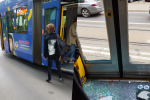 Wrocław: Zderzenie tramwajów na Podwalu. Wybita szyba i ranna pasażerka, Zdjęcie nadesłane przez czytelnika