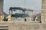 Autostrada A4: Pożar autokaru przewożącego dzieci, Zdjęcie nadesłane przez czytelnika