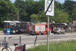 Wrocław: Zerwana sieć trakcyjna na pętli Sępolno. Na miejscu dźwig, Zdjęcie nadesłane przez czytelnika
