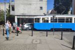 Wrocław: Zabytkowy tramwaj zderzył się z autem koło Rynku [ZDJĘCIA], Dawid Prochoń