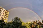 We Wrocławiu pogoda w kratkę. Na niebie pojawiła się tęcza [ZDJĘCIA], Zdjęcie nadesłane przez czytelnika