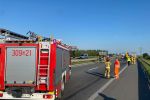 Wrocław: Dziecko ranne po wypadku na A4. Było o włos od tragedii [ZDJĘCIA], OSP Węgry