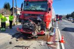 Śmiertelny wypadek pod Wrocławiem. Nie żyje kierowca ciężarówki, OSP Zachowice