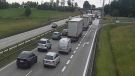 Duży korek na autostradzie A4 pod Wrocławiem po awarii ciężarówki