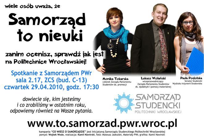 Co wiesz o Samorządzie Studenckim Politechnki?, www.samorzad.pwr.pl