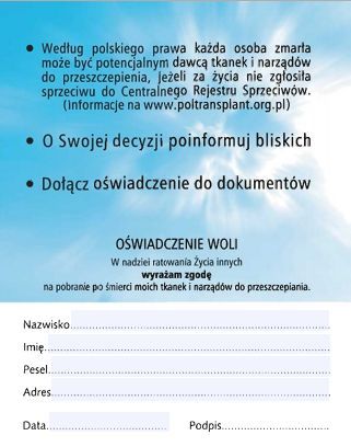 Wrocławscy licealiści będą nakłaniać do oddawania narządów, poltransplant.pl