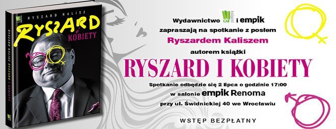 Ryszard Kalisz przyjeżdża do Wrocławia promować swoją książkę „Ryszard i kobiety”, mat. prasowe