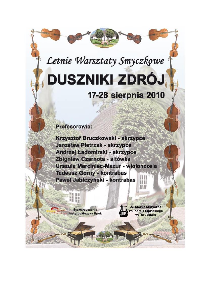 Letnie Warsztaty Smyczkowe, www.lws2010.za.pl
