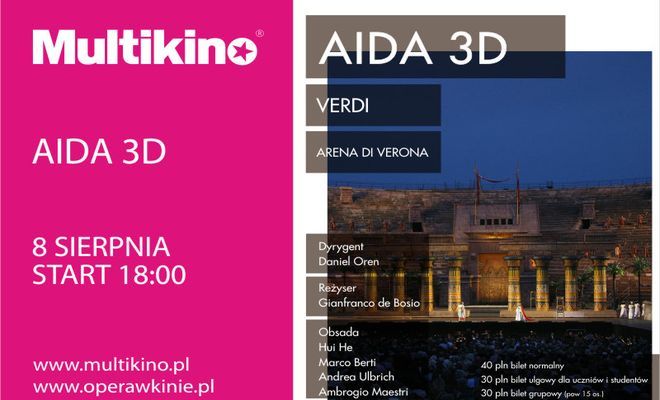 „Aida” w 3D prosto z Włoch do zobaczenia w naszym mieście, materiały organizatora