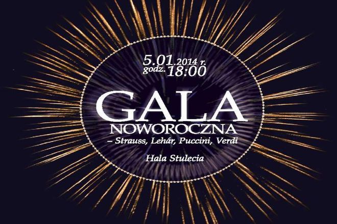 Będzie wielka Gala Noworoczna w Hali Stulecia, materiały organizatora 