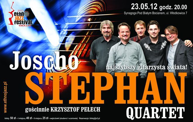 Joscho Stephan Quartet - zobacz, jak gra najszybszy gitarzysta świata, materiały organizatora