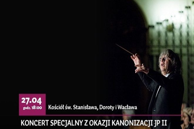Wyjątkowy wrocławski koncert w dzień kanonizacji Jana Pawła II, materiały organizatora