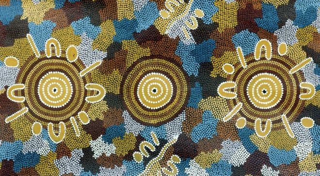  Malarstwo kropkowe aborygeńskich artystek ze społeczności Lajamanu z Australii