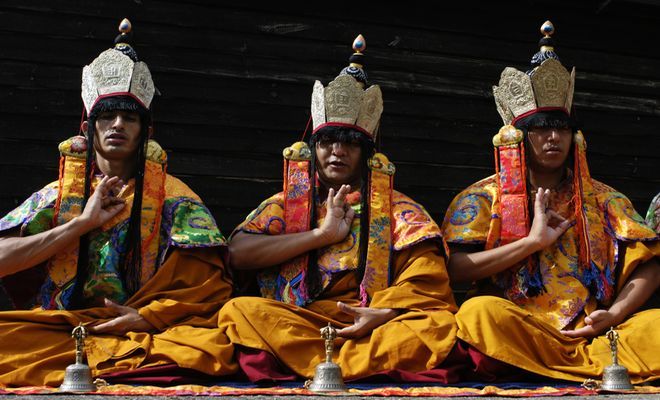 Tybetańscy mnisi